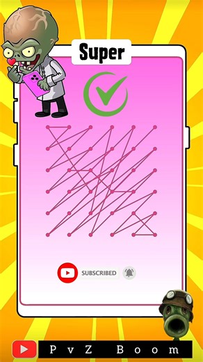 Only 1% Can Solve The Last Pattern! 😱 PvZ Lock Patterns #shorts