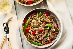 A Zingy Ginger-Scallion Dressing Is the Star of This Soba Noodle Salad