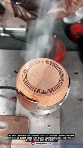 Innovation Wood Engraving Manufacturing with Technology CNC Laser Engraving System #tech