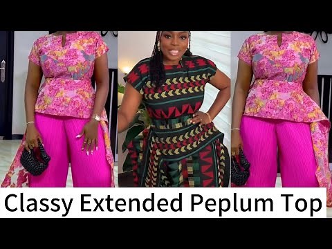 How to sew a stylish extended peplum top