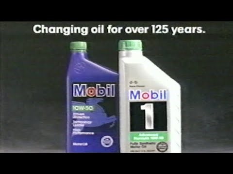 Mobil 1 Motor Oil "Changing oil for 125 years" Commercial from 1996