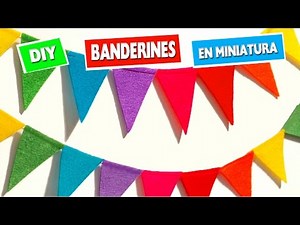 DIY | Banderines de papel en miniatura