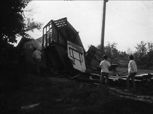 Plane Explosion Imploded Chesterfield Windmill