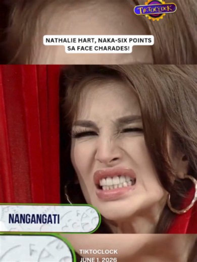 Humahataw ang mukha! Naka-six points si Nathalie Hart sa Face Charades! 😂🔥 Watch #TiktoClock every 11:00 a.m. from Monday to Friday on GMA. For more #TiktoClock content, visit: http://gmanetwork.com/TiktoClock Watch the full episodes of your favorite GMA shows on the new GMA Play app. Download now on Google Play and App Store. Also available on GMANetwork.com/GMAPlay and Android TVs!
