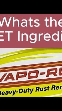 What's the Secret Rust Remover in EVAPO-RUST by Mass Spec Everything on LCMS