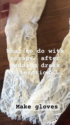 How to Repurpose wedding dress scraps after alterations ￼
