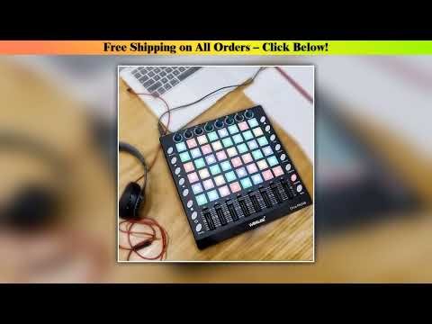 WORLDE PAD48 w/ Multi-Touch RGB Grid | Live Performance Drum Pad | Beat Maker Controller & MIDI
