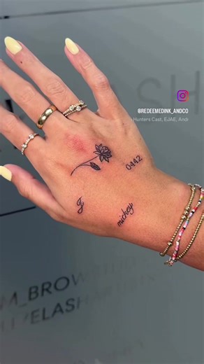 Each piece represents one of her children! 💜 Nickname, time of birth, initial, and birth flower! What a unique and super cute way to honor her children!
