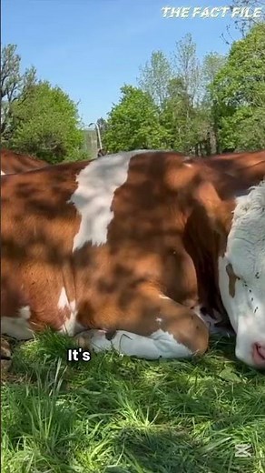 Cows Can Sleep Standing Up? 🐄😲 | Amazing Animal Fact #Shorts