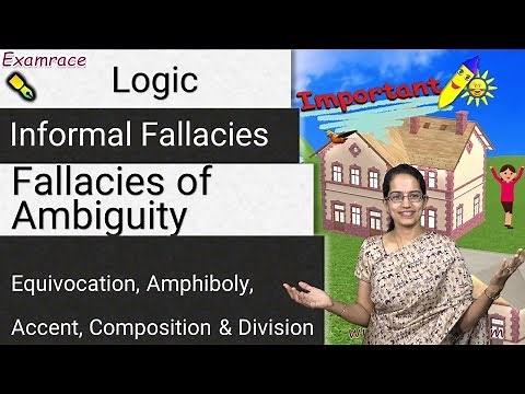 Informal Fallacies of Ambiguity: Equivocation, Amphiboly, Accent, Composition & Division