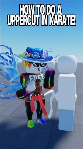 How to do a uppercut in karate! #roblox #robloxmemes