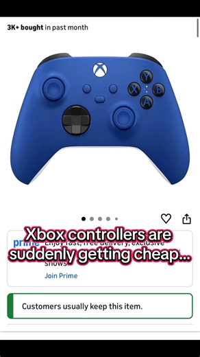 $65 Xbox Wireless Controller for $39 👀 Shock Blue deal. #xbox #controller #xboxcontroller