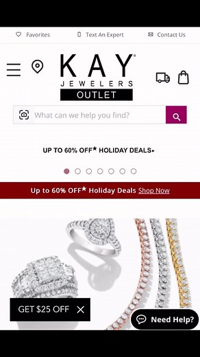 Never pay full price for diamonds ever again. Go shop on the Kay Jewlers outlet website for all of you diamind and jewlery needs! URL: https://www.kayoutlet.com #smartshopper #boujeeonabudget #luxury #fyp #jewelry