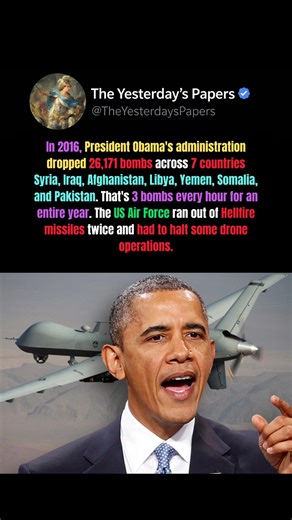 Obama's Final Year: 26,171 Bombs Dropped