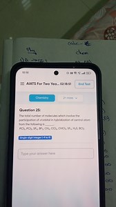 code -Plychem10:18口れ56≡ AIATS For Two Yea... 02:18:51End... | Filo