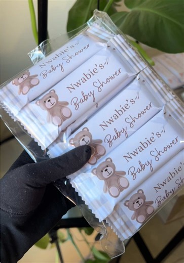 Bringing a litle extra joy to baby showers 🧸 These baby shower programs and personalised chocolate bars added the perfect mix of cute and fun to the celebration! Planning a baby shower? Contact us on 072 607 0915 to personalise yours! #babyshower #fyp #genderreveal #customfavors #babyshowergames