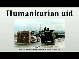Humanitarian aid