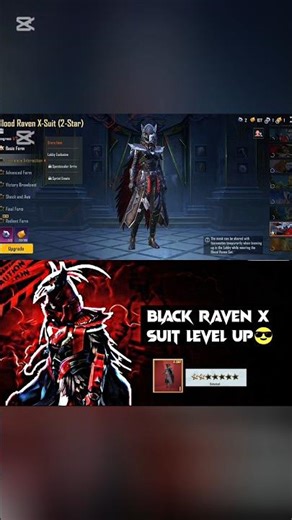 black raven x suit | level up video | pubg mobile |