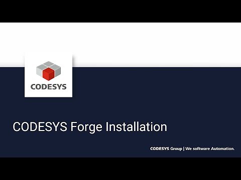 CODESYS Forge Installation