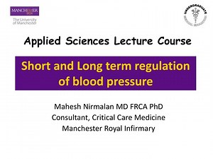 PPT - Short and Long term regulation of blood pressure PowerPoint Presentation - ID:393542