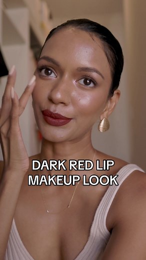 Dark Red Lip Makeup Tutorial