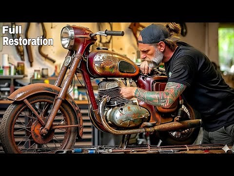 Full Restoration JAWA Motorcycle 1970s | Restored JAWA Motorcycle | Old Bike Restoration And Repair