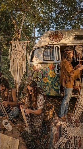 60s Macrame Workshop in nature #macrame