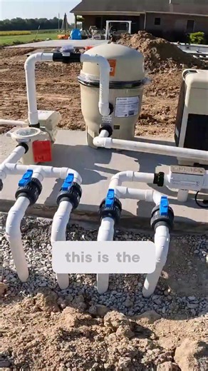 Check out this clean setup! I detail exactly why we plumb the skimmers and drain into the pump the way we do—it's all about giving that pump the best chance to push water efficiently, minimizing strain. Notice the crucial union valves for easy maintenance? This is pro-level work from the ground up. #pool #equipment #pool #plumbing #pool #maintenance #tips #backyard #oasis #pool #pump #setup | Jonathan portukalian