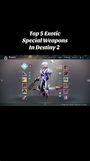 Top 5 Exotic Special Weapons in Destiny 2