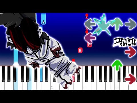 Friday Night Funkin - Hypno's Lullaby - Monochrome (Piano Tutorial)