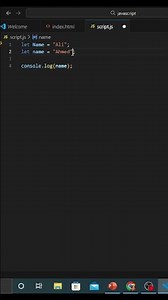 Mistake most begginers do | JavaScript is case Sensitive #javascript #codingtips