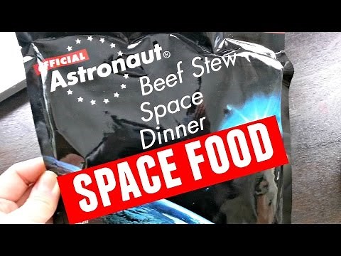 Tasting Astronaut Beef Stew - space food
