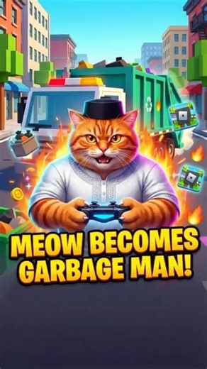 Truck Muscular Cat Plays Roblox 🚛🐱🔥 #shorts #roblox #gaming