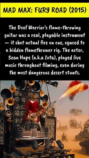 The Doof Warrior's Flame-Throwing Guitar In Mad Max: Fury Road was REAL 🔥🎸 (Insane BTS)