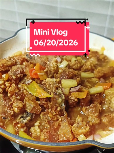 Cooked Adobong Pina-uga & Sweet and Sour Pork Today