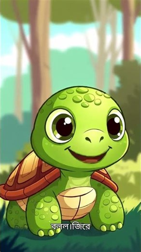 খরগোশ আর কচ্ছপের বন্ধুত্ব #kids #youtubekids #youtubeshorts