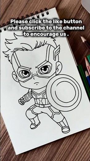 How to Draw Captain America Step by Step | Easy Marvel Drawing Tutorial for Beginners