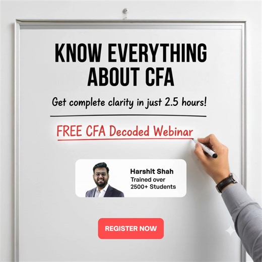 Ready to level up your finance career? 🚀 The CFA is one of the most respected qualifications, but it can be overwhelming. Join our CFA Webinar to learn tips, tricks, and strategies for success! 📚💡 Whether you're starting out or need advanced guidance, this 2-hour session has you covered. Don’t miss out—Register NOW! ⏳ | Leapup Edutech