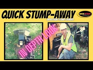 In Depth look at the Quick Attach Skid Steer Stump Grinder Attachment