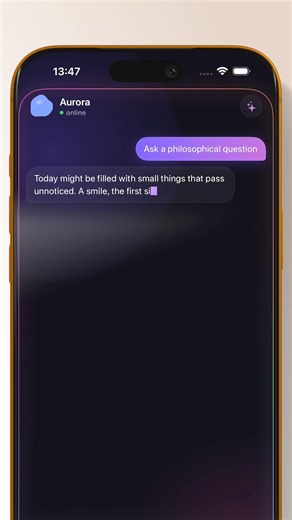 SwiftUl Apple Intelligence-Style Chat Interface