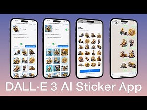 Build DALL·E 3 AI WhatsApp Sticker Generator SwiftUI App | iOS 17