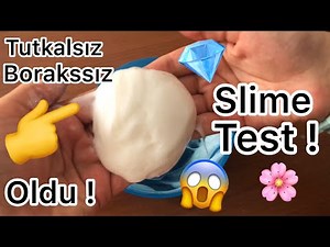 EV MALZEMELERİ İLE TUTKALSIZ SLIME TEST Şampuan ve Tuz Kullanarak Tutkalsız Slime | OyunTanrıçası TV