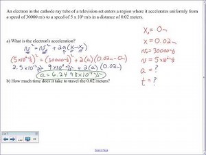 1-D Kinematics: General problems of motion with constant acceleration