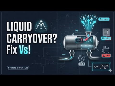 Why Separators Carry Over Liquid (Souders–Brown Vs Rule) | Gas Capacity Sizing