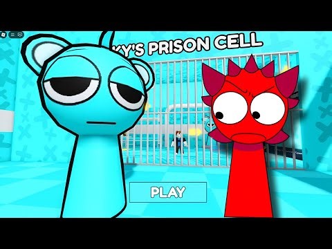 RED SPRUNKI vs SKY SPRUNKI PRISON RUN FULL GAMEPLAY #roblox