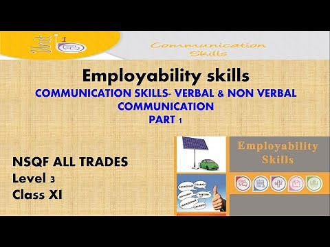 Communication Skills | Class XI | All NSQF Trades | Part1
