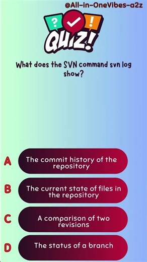 What does the SVN command svn log show?