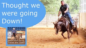 This horse carries himself very inverted. This causes problems like tripping and stumbling. In this video I am working him to help him carry himself better. | Tim Anderson Horse Training