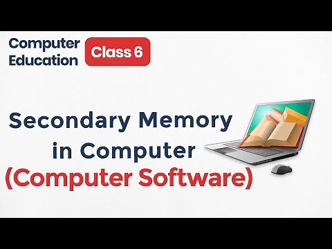 Computer Secondary Memory Class 6 COMPUTER FUNDAMENTALS | Fundamental of Computer