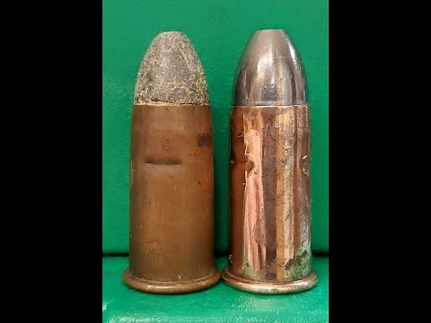 Shooting a reloaded, original .56-50 Spencer rimfire cartridge.